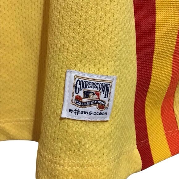 Houston Astros Yellow Retro Cooperstown Jersey Tank Dress S - Picture 3 of 6